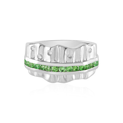 Zilveren ring met Tanzania Tsavorieten (de Melo)