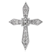 Zilveren hanger met I2 (I) Diamanten