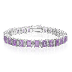 Zilveren armband met amethisten