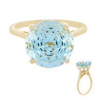 Gouden ring met een Capri topaas (PHANTASIA)