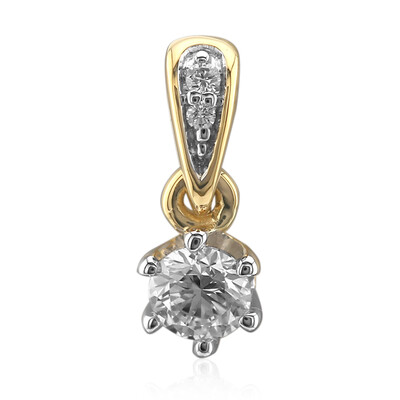 Gouden hanger met een IF Diamant (D) (Annette)