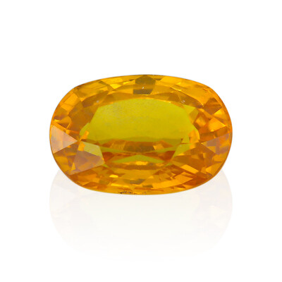 Edelsteen met een Gele Ceylon saffier