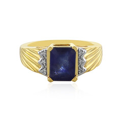 Zilveren ring met een Madagaskar Blauwe Saffier