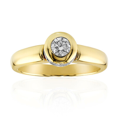 Gouden ring met een IF Diamant (D) (Annette)
