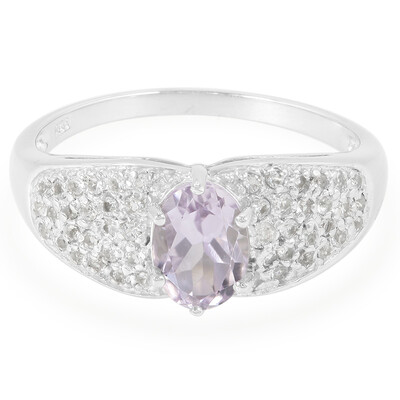 Zilveren ring met een lavendel amethist
