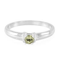 Zilveren ring met een limoen apatiet