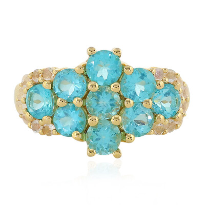 Zilveren ring met Blauwe apatieten