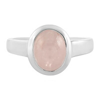 Zilveren ring met een morganiet