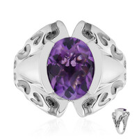 Zilveren ring met een amethist (Remy Rotenier)