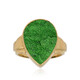 Zilveren ring met een Uwarowiet
