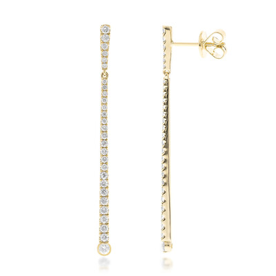 Gouden oorbellen met I1 (H) Diamanten (CIRARI)