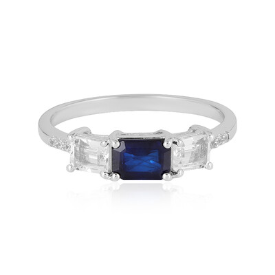 Zilveren ring met een Koningsblauwe Spinel