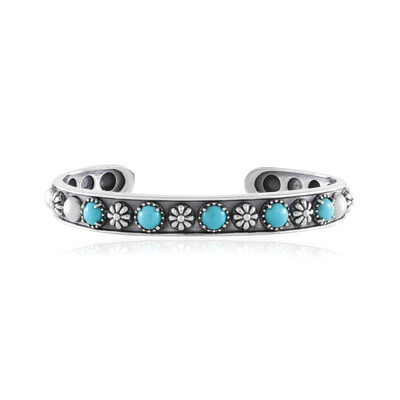 Zilveren armband met Sleeping Beauty Turkooisen (Desert Chic)