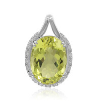 Zilveren hanger met een Ouro Verde kwarts (Tenner Diniz)