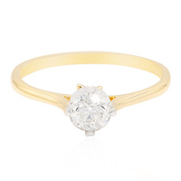 Gouden ring met een Diamant SI1 (G)