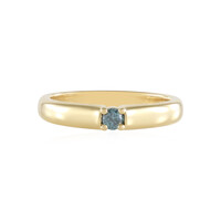 Zilveren ring met een I2 Blauwe Diamant