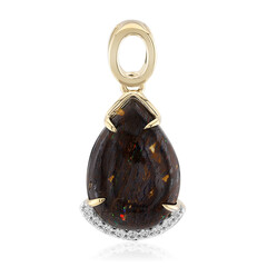 Gouden hanger met een Boulder opaal
