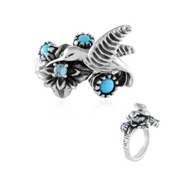 Zilveren ring met een Sleeping Beauty Turkoois (Desert Chic)