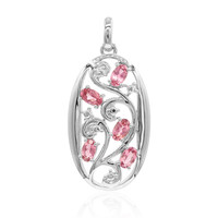 Zilveren hanger met roze toermalijnen (VIENNA 1903)