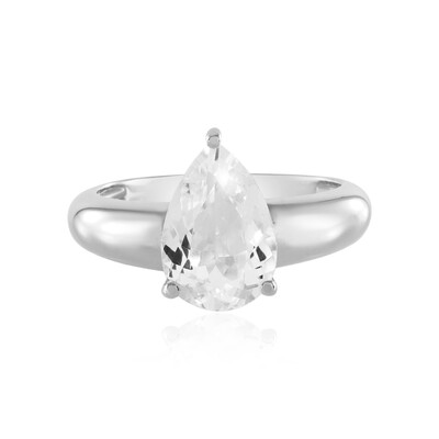 Zilveren ring met een danburiet (de Melo)