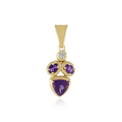 Zilveren hanger met een amethist