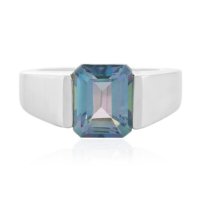 Zilveren ring met een Oceaan Kwarts