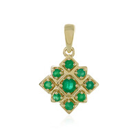 Gouden hanger met een Braziliaanse smaragd (Adela Gold)