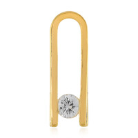 Zilveren hanger met een zirkoon
