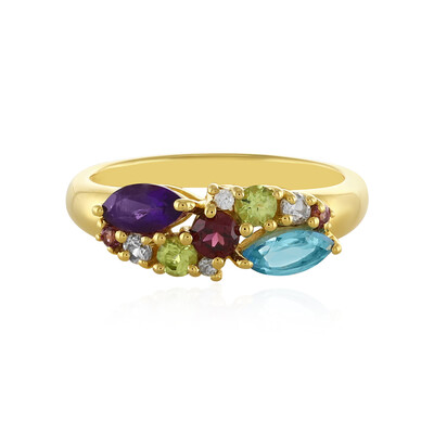 Zilveren ring met een amethist
