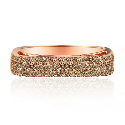 Gouden ring met SI1 Argyle Rose De France Diamanten (Annette)