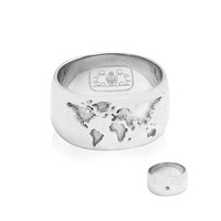 Zilveren ring met een SI diamant