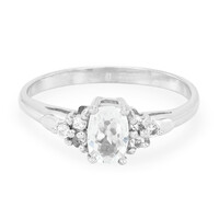 Zilveren ring met een Himalaya beril