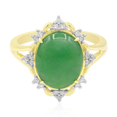 Gouden ring met een Koninklijke Jadeiet
