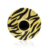 Zilveren hanger met een zwarte onyx