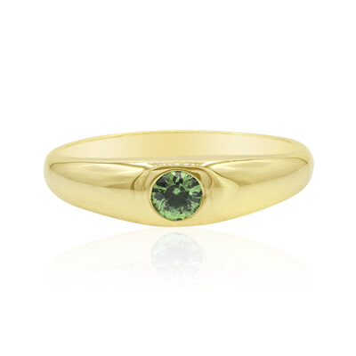 Gouden ring met een Madagaskar Demantoid (John Ferry)