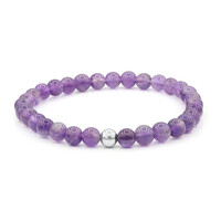 Zilveren armband met amethisten