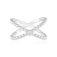 Zilveren ring met een I2 (H) Diamant (de Melo)