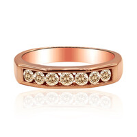 Gouden ring met SI1 Argyle Rose De France Diamanten