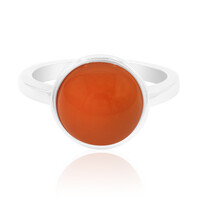 Zilveren ring met een carneool