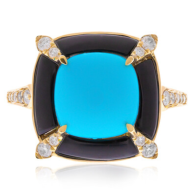 Gouden ring met een Sleeping Beauty Turkoois (CIRARI)