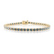 Gouden armband met I2 Blauwe Diamanten (de Melo)