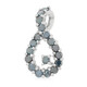 Zilveren hanger met een Fancy diamant
