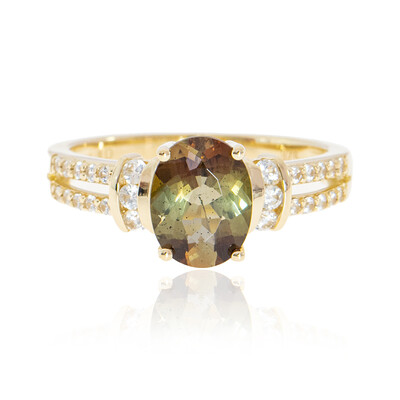Gouden ring met een andalusiet