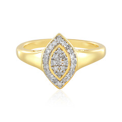 Zilveren ring met I2 (I) Diamanten
