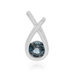 Zilveren hanger met een Londen-blauwe topaas