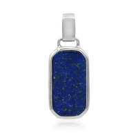 Zilveren hanger met een lapis lazuli
