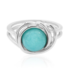 Zilveren ring met een amazoniet