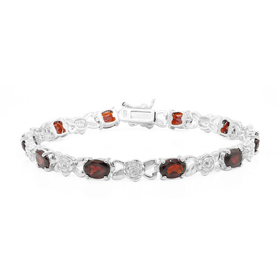 Zilveren armband met Mozambique granaten