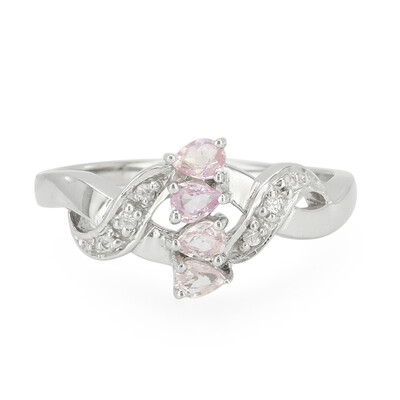 Zilveren ring met saffieren