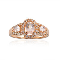 Gouden ring met een AAA Morganiet